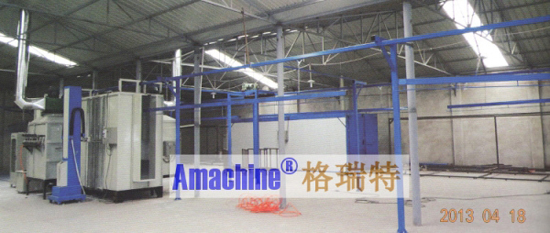 Semi-Automatic Powder Coating Line for Aluminum Profile