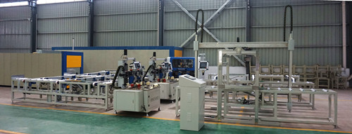 CNC produciton line for thermal break aluminum profile